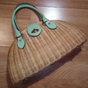 Adorable Banana Republic Woven Handbag